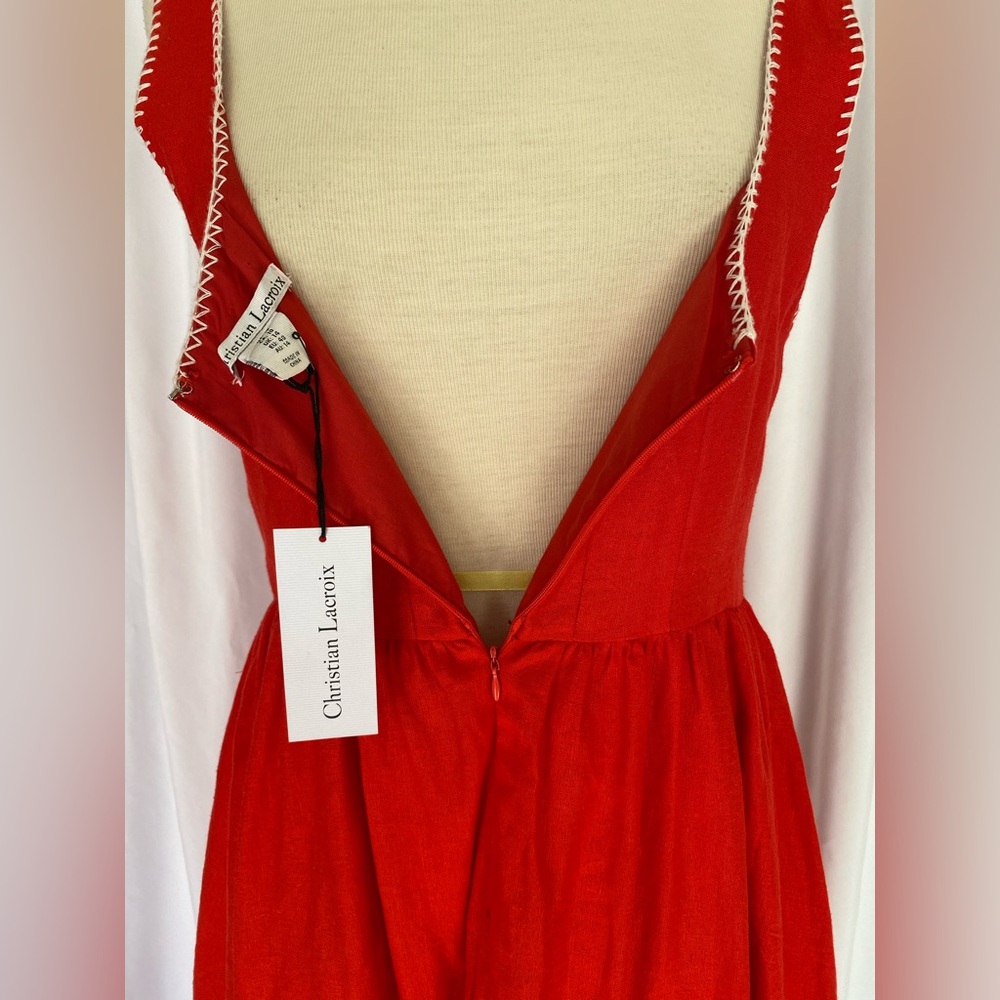 Christian Lacroix Linen Midi Dress - Picture 5 of 6